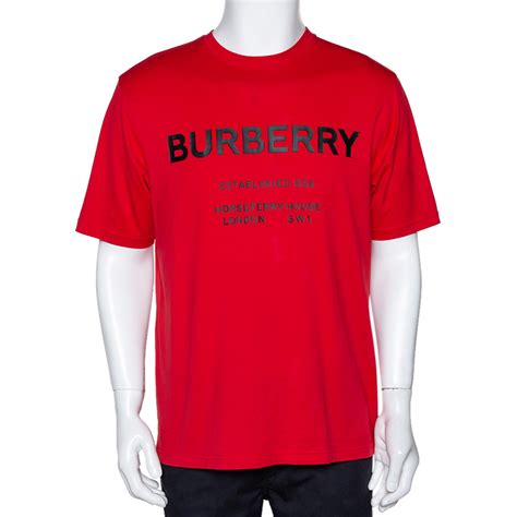 red burberry t shirt|original burberry men t shirt.